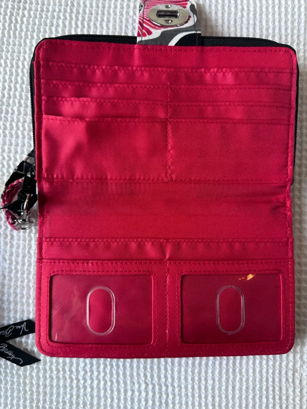 Vera Bradley Cherry Blossom Quilted Wallet & Coin Case Set